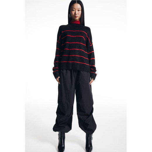 H & M - Żakardowy sweter - Czarny ze sklepu H&M w kategorii Swetry damskie - zdjęcie 169676845