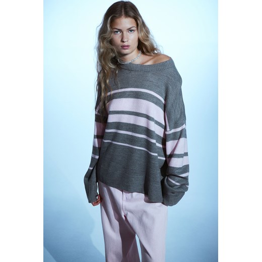 Sweter damski H & M z okrągłym dekoltem 