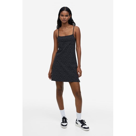 H & M - Trapezowa sukienka z dżerseju - Czarny ze sklepu H&M w kategorii Sukienki - zdjęcie 169676996