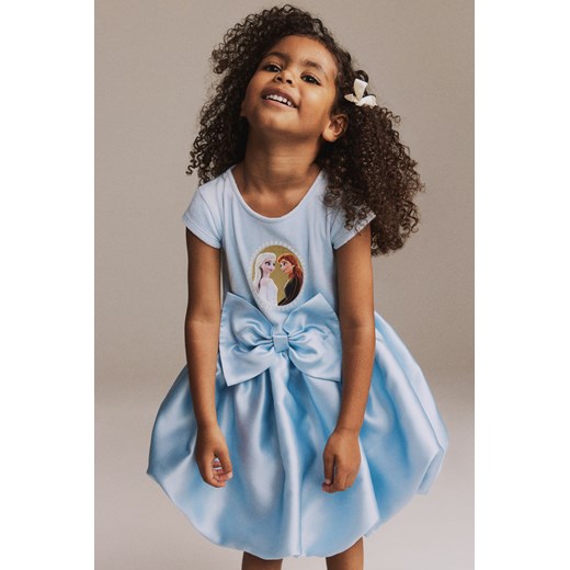 H & M - Sukienka z kokardą - Niebieski ze sklepu H&M w kategorii Sukienki dziewczęce - zdjęcie 169677219