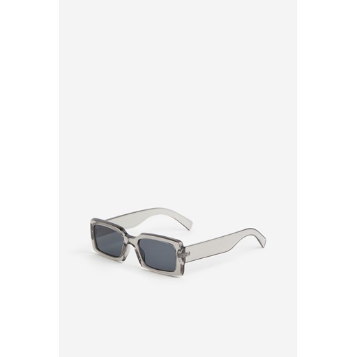 H & M - Prostokątne okulary przeciwsłoneczne - Szary ze sklepu H&M w kategorii Okulary przeciwsłoneczne męskie - zdjęcie 169677295