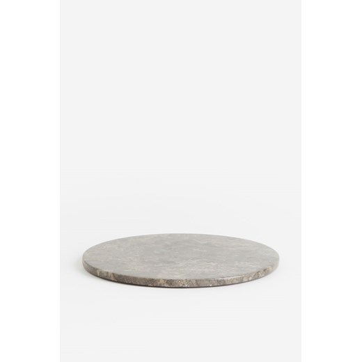 H & M - Okrągła taca z marmuru - Szary ze sklepu H&M w kategorii Tace - zdjęcie 169677306