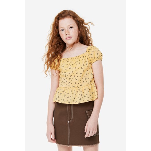 H & M - Spódnica cargo z diagonalu - Brązowy ze sklepu H&M w kategorii Spódnice dziewczęce - zdjęcie 169677355