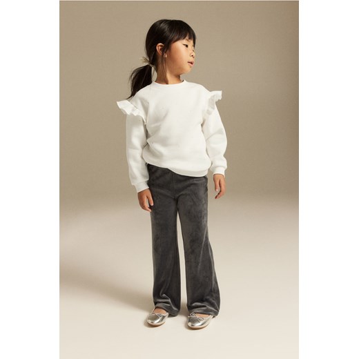 H & M - Bluza z falbankami - Biały ze sklepu H&M w kategorii Bluzy i swetry - zdjęcie 169677417