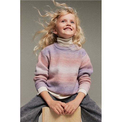 H & M - Sweter - Fioletowy ze sklepu H&M w kategorii Swetry dziewczęce - zdjęcie 169677445