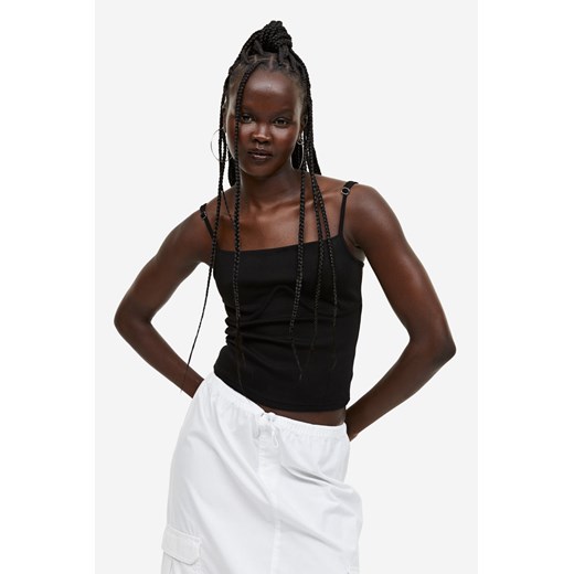 H & M - Top w stylu gorsetowym - Czarny ze sklepu H&M w kategorii Bluzki damskie - zdjęcie 169677507