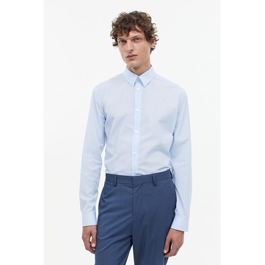 H & M - Koszula Easy iron Slim Fit - Biały ze sklepu H&M w kategorii Koszule męskie - zdjęcie 169677637