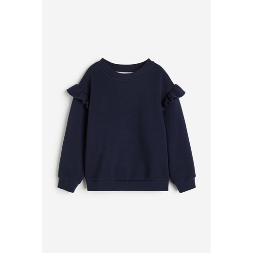 H & M - Bluza z falbankami - Niebieski ze sklepu H&M w kategorii Bluzy dziewczęce - zdjęcie 169677807