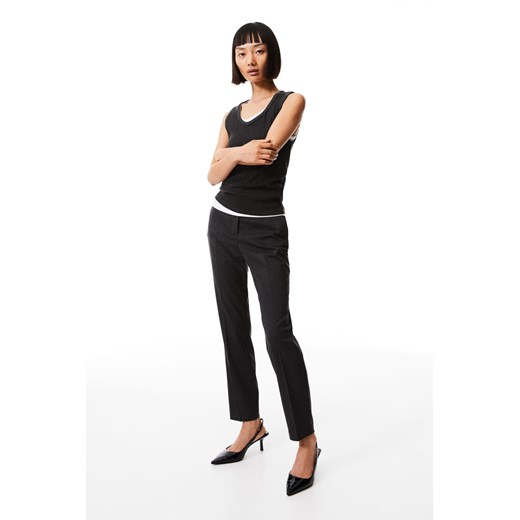 H & M - Spodnie cygaretki - Szary ze sklepu H&M w kategorii Spodnie damskie - zdjęcie 169677827