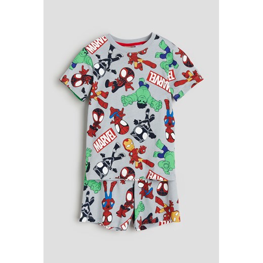 H & M - Piżama we wzory - Szary ze sklepu H&M w kategorii Piżamy dziecięce - zdjęcie 169677856