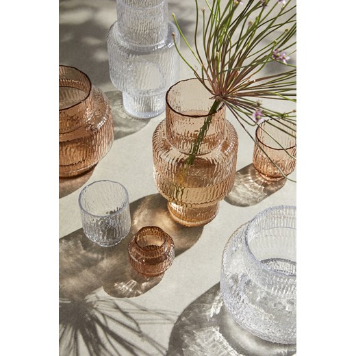 H & M - Duży wazon szklany - Beżowy ze sklepu H&M w kategorii Wazony - zdjęcie 169678128