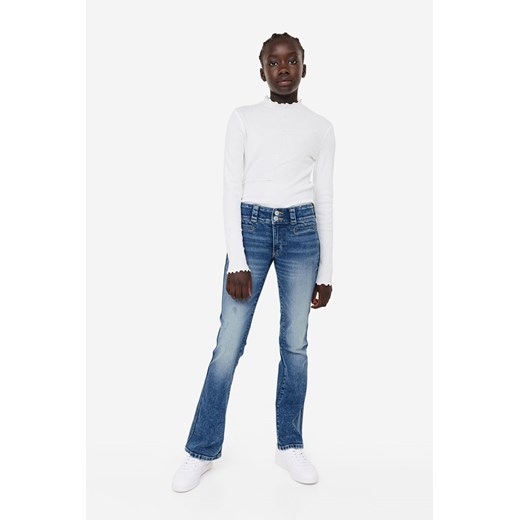 H & M - Dżinsy Bootcut Low - Niebieski ze sklepu H&M w kategorii Spodnie dziewczęce - zdjęcie 169678376