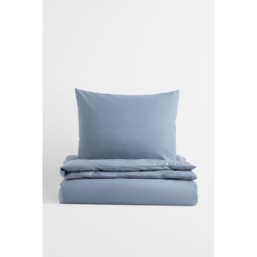 H & M - Komplet bawełnianej pościeli pojedynczej - Niebieski ze sklepu H&M w kategorii Pościele - zdjęcie 169678496