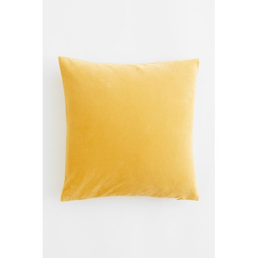 H & M - Aksamitna poszewka na poduszkę - Żółty H & M 40x40 H&M