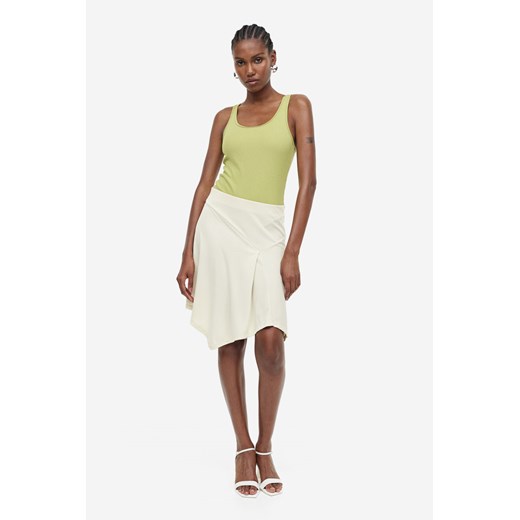 H & M - Asymetryczna spódnica - Beżowy ze sklepu H&M w kategorii Spódnice - zdjęcie 169678655