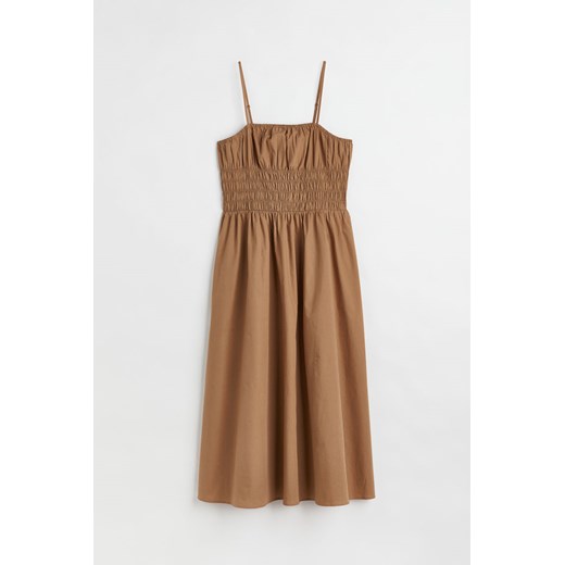 H & M - Sukienka z elastycznym marszczeniem - Beżowy H & M XL H&M