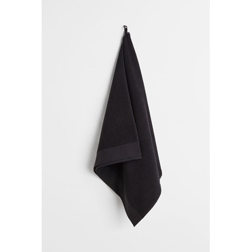 H & M - Ręcznik kąpielowy z frotté - Czarny ze sklepu H&M w kategorii Ręczniki - zdjęcie 169678699