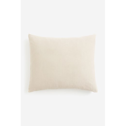 H & M - Bawełniana poszewka na poduszkę - Beżowy ze sklepu H&M w kategorii Poszewki na poduszki - zdjęcie 169678795