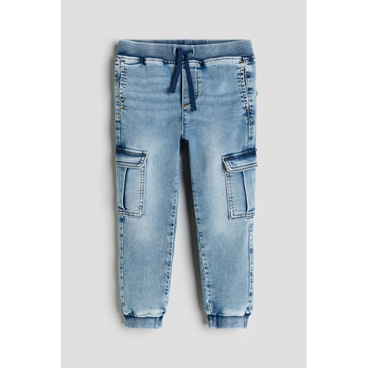 H & M - Joggersy cargo - Niebieski ze sklepu H&M w kategorii Spodnie chłopięce - zdjęcie 169678928