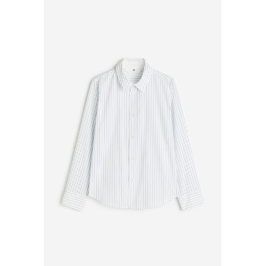 H & M - Bawełniana koszula - Niebieski ze sklepu H&M w kategorii Koszule męskie - zdjęcie 169678947