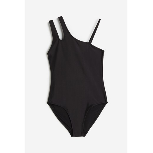 H & M - Asymetryczny kostium kąpielowy - Czarny ze sklepu H&M w kategorii Stroje kąpielowe - zdjęcie 169679225