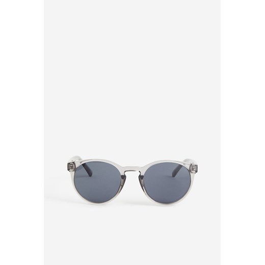 H & M - Okrągłe okulary przeciwsłoneczne - Szary ze sklepu H&M w kategorii Okulary przeciwsłoneczne męskie - zdjęcie 169679318