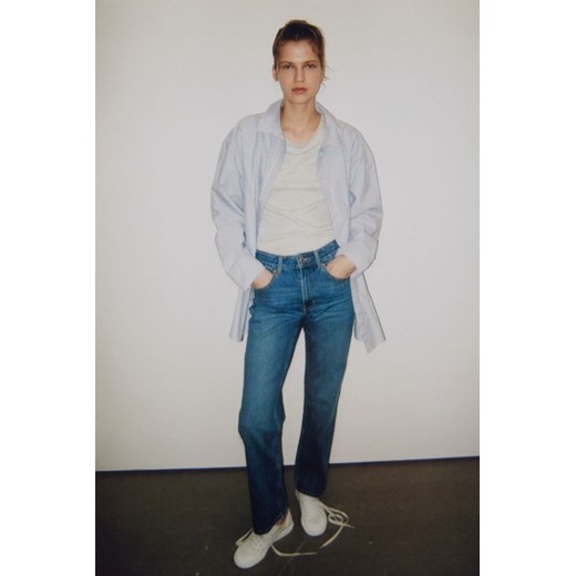 H & M - Slim High Jeans - Niebieski ze sklepu H&M w kategorii Jeansy damskie - zdjęcie 169679505