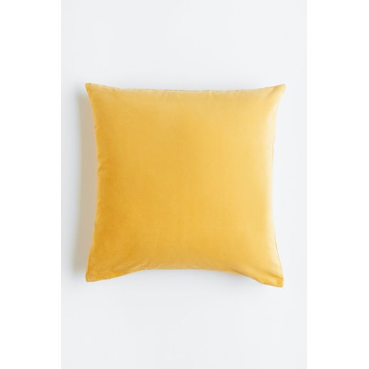 H & M - Aksamitna poszewka na poduszkę - Żółty H & M 50x50 H&M