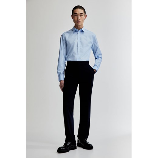 H & M - Koszula Easy iron Slim Fit - Niebieski ze sklepu H&M w kategorii Koszule męskie - zdjęcie 169679569