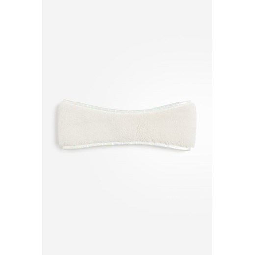 H & M - Pluszowa opaska na głowę - Biały ze sklepu H&M w kategorii Opaski do włosów - zdjęcie 169679679