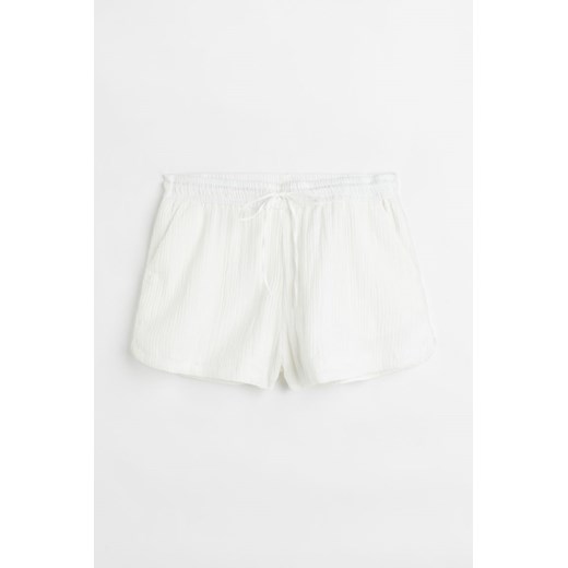 H & M - H & M+ Bawełniane szorty - Biały ze sklepu H&M w kategorii Szorty - zdjęcie 169679829
