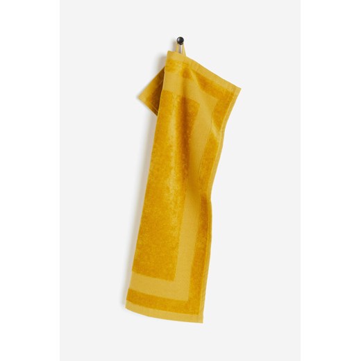 H & M - Welurowy ręcznik dla gości - Żółty ze sklepu H&M w kategorii Ręczniki - zdjęcie 169679846