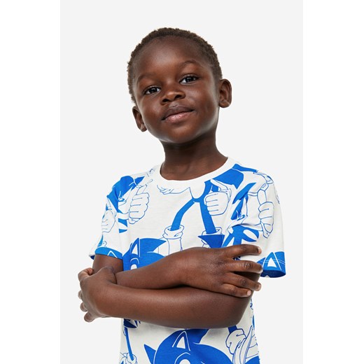 H & M - T-shirt z nadrukiem 3-pak - Niebieski ze sklepu H&M w kategorii T-shirty chłopięce - zdjęcie 169679858