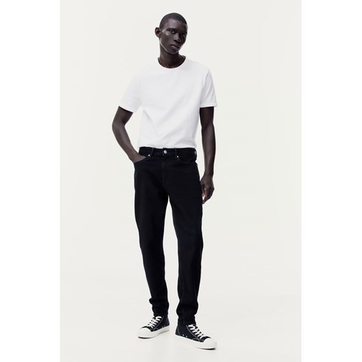 H & M - Regular Tapered Jeans - Czarny ze sklepu H&M w kategorii Spodnie męskie - zdjęcie 169680408