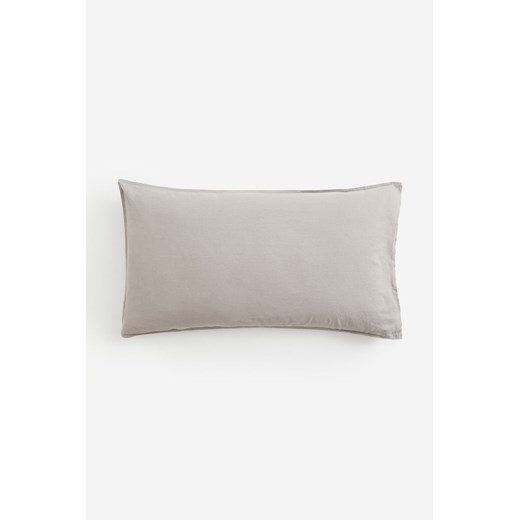 H & M - Sprana poszewka na poduszkę zawierająca len - Brązowy H & M 50x90 H&M