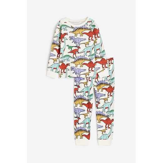 H & M - Dżersejowa piżama - Biały ze sklepu H&M w kategorii Piżamy dziecięce - zdjęcie 169680639