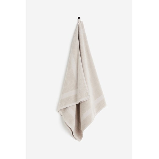 H & M - Welurowy ręcznik kąpielowy - Brązowy ze sklepu H&M w kategorii Ręczniki - zdjęcie 169680676