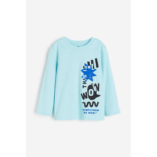 H & M - T-shirt z długim rękawem - Turkusowy ze sklepu H&M w kategorii T-shirty chłopięce - zdjęcie 169680768