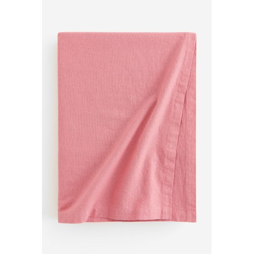 H & M - Obrus z domieszką lnu - Różowy ze sklepu H&M w kategorii Obrusy i bieżniki - zdjęcie 169680788