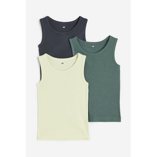 H & M - Koszulka 3-pak - Zielony ze sklepu H&M w kategorii T-shirty chłopięce - zdjęcie 169680909