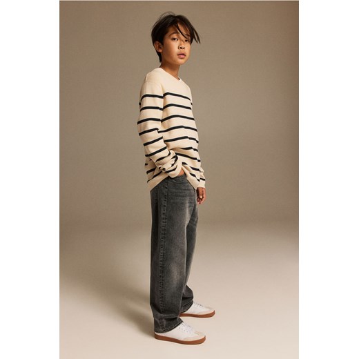 H & M - Loose Fit Jeans - Szary ze sklepu H&M w kategorii Spodnie chłopięce - zdjęcie 169680978