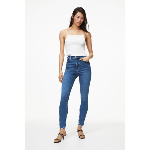 H & M - True To You Skinny Ultra High Ankle Jeans - Niebieski ze sklepu H&M w kategorii Jeansy damskie - zdjęcie 169680998