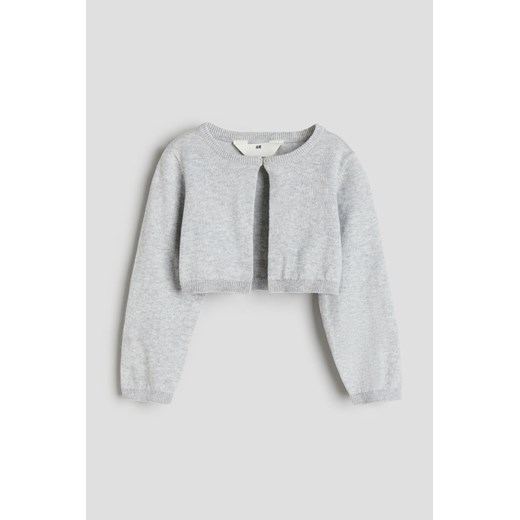 H & M - Dzianinowe bolerko - Szary ze sklepu H&M w kategorii Swetry dziewczęce - zdjęcie 169681018