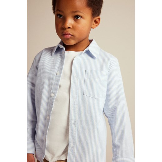 H & M - Bawełniana koszula - Niebieski ze sklepu H&M w kategorii Koszule chłopięce - zdjęcie 169681029