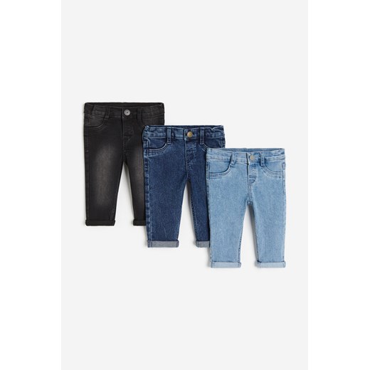 H & M - Comfort Superstretch Skinny Fit Jeans 3-pak - Niebieski ze sklepu H&M w kategorii Spodnie i półśpiochy - zdjęcie 169681057