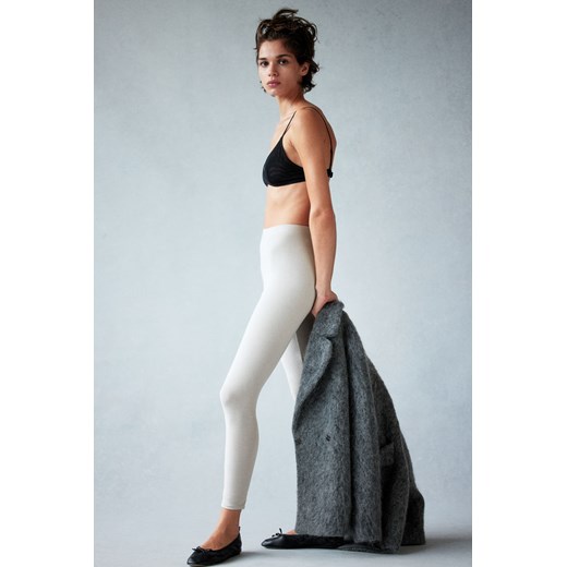 H & M - Dżersejowe legginsy z bawełny - Szary H & M L H&M