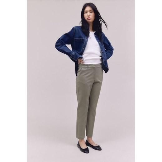 H & M - Spodnie cygaretki - Zielony ze sklepu H&M w kategorii Spodnie damskie - zdjęcie 169681107
