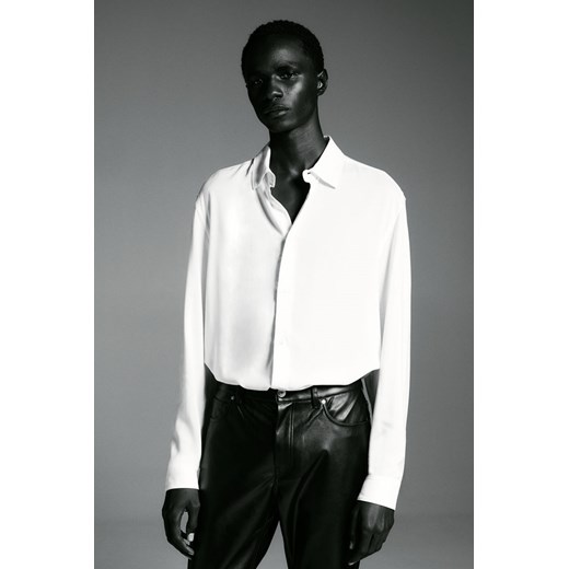 H & M - Koszula z wiskozy Regular Fit - Biały H & M XL H&M