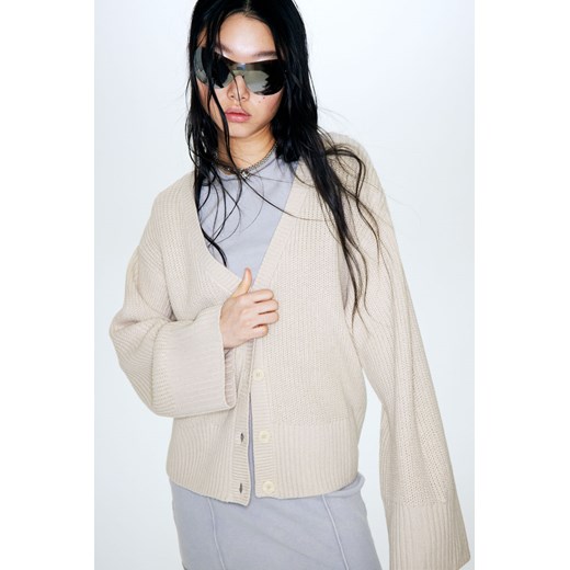 H & M - Kardigan - Brązowy ze sklepu H&M w kategorii Swetry damskie - zdjęcie 169681379