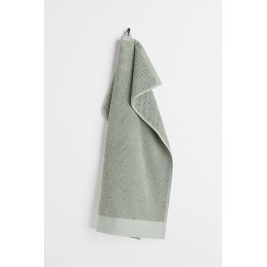 H & M - Ręcznik z bawełnianej frotte - Zielony ze sklepu H&M w kategorii Ręczniki - zdjęcie 169681397